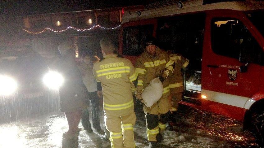 Strum: Feuerwehr Kaprun im Einsatz