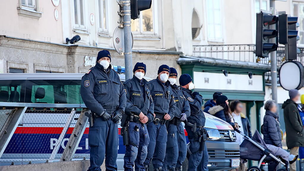 Corona-Demonstration in der Stadt Salzburg