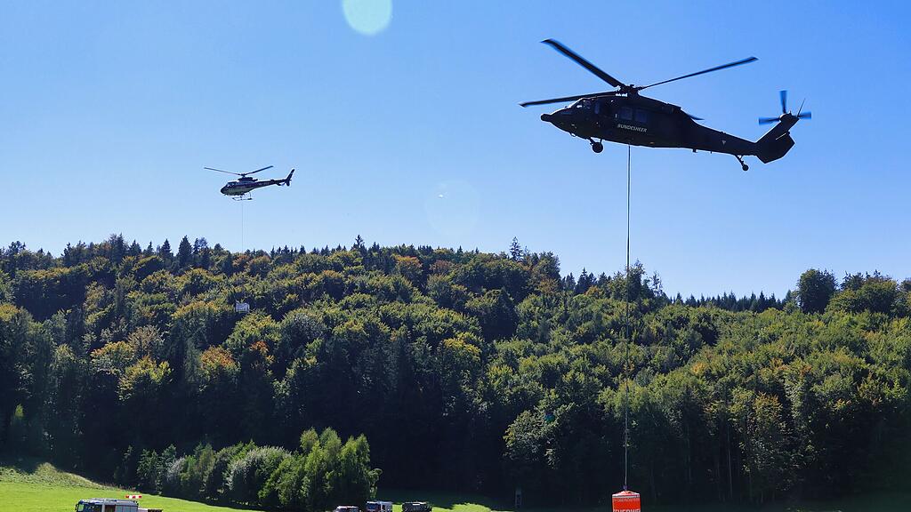 Waldbrandübung Großgmain