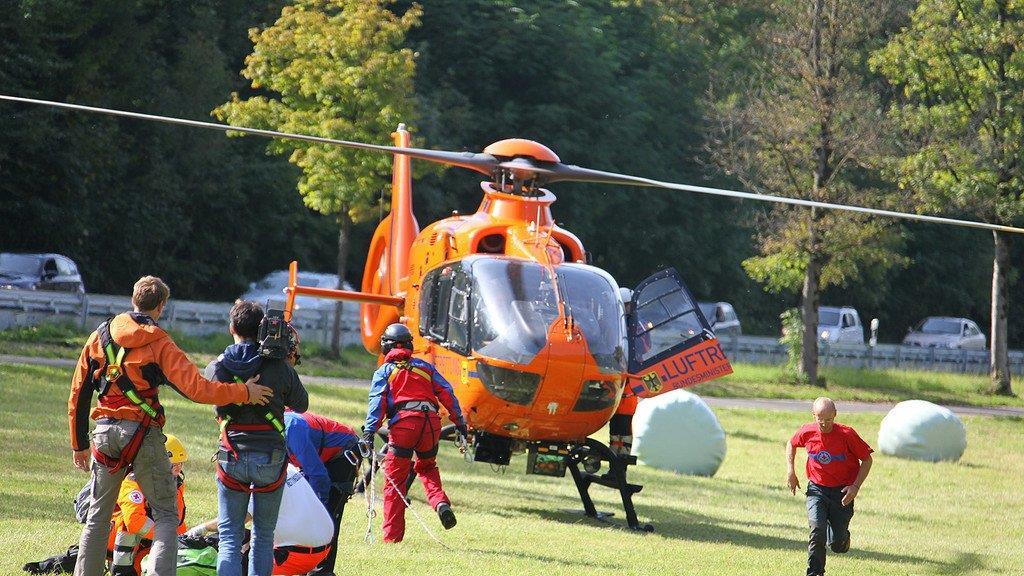 Bilder der Heli-Bergung