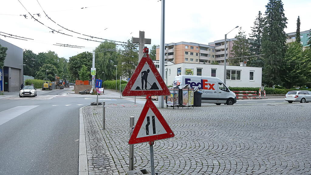 Straßensperren rund um Großbaustelle in Salzburg-Lehen