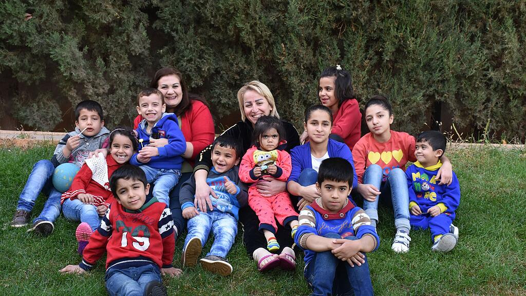 Endlich zuhause: Kriegswaisen im SOS-Kinderdorf in Syrien.