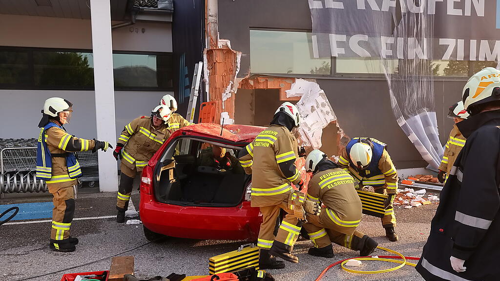 Feuerwehr-Übung in Elsbethen