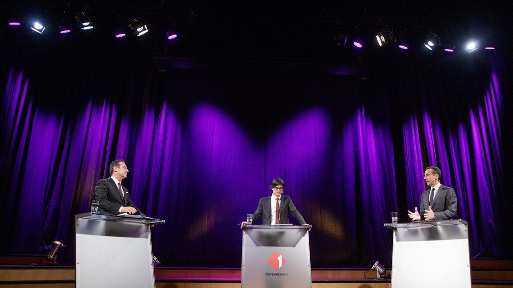 Debatte zwischen Kern und Strache