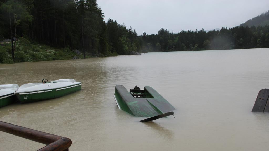 Hochwasser in Hintersee (BGL)