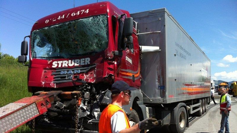 Lkw-Crash auf A1
