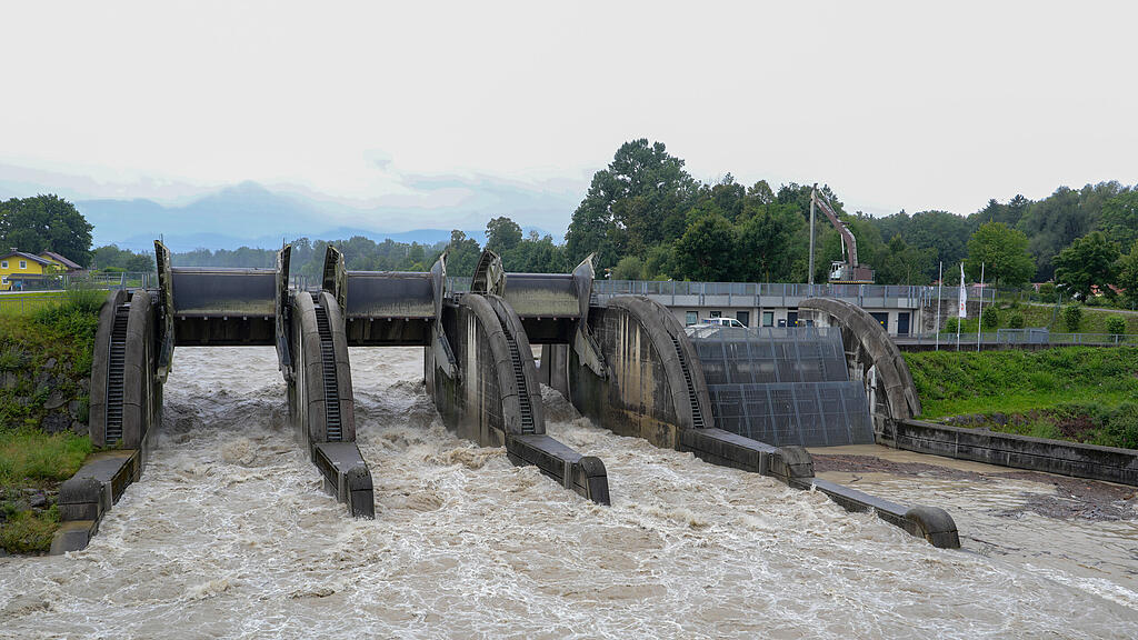 Hochwasser Saalach