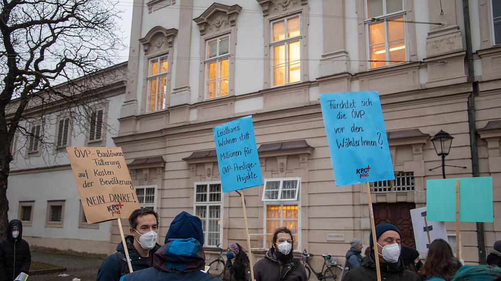 Protest gegen Ausbau der M\u00f6nchsberggarage