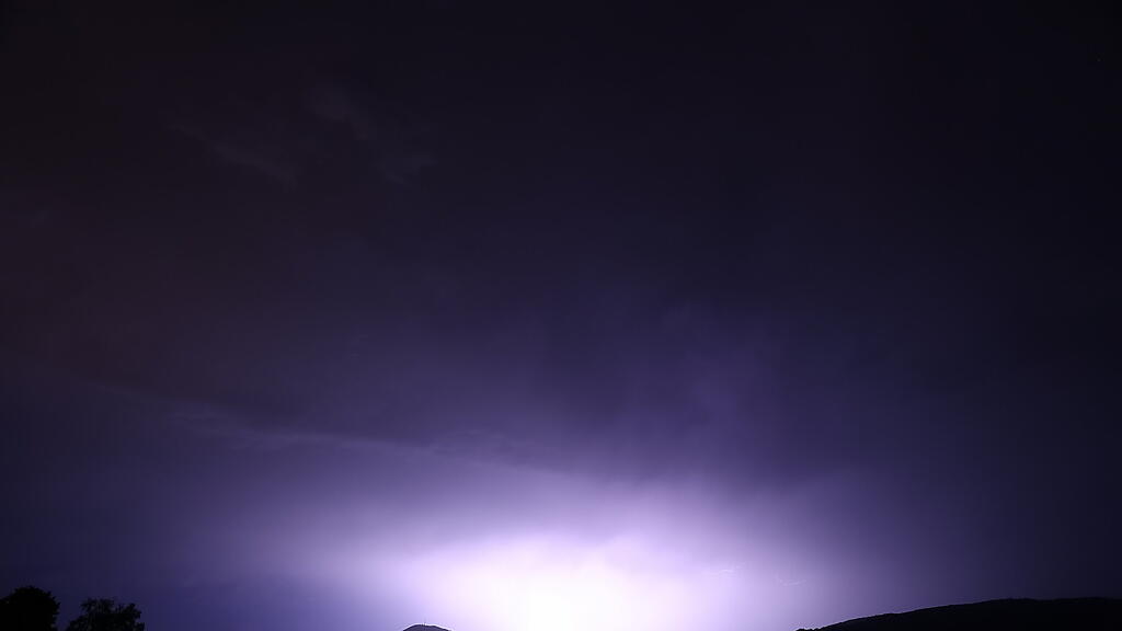 Unwetterzelle Salzburg Blitze