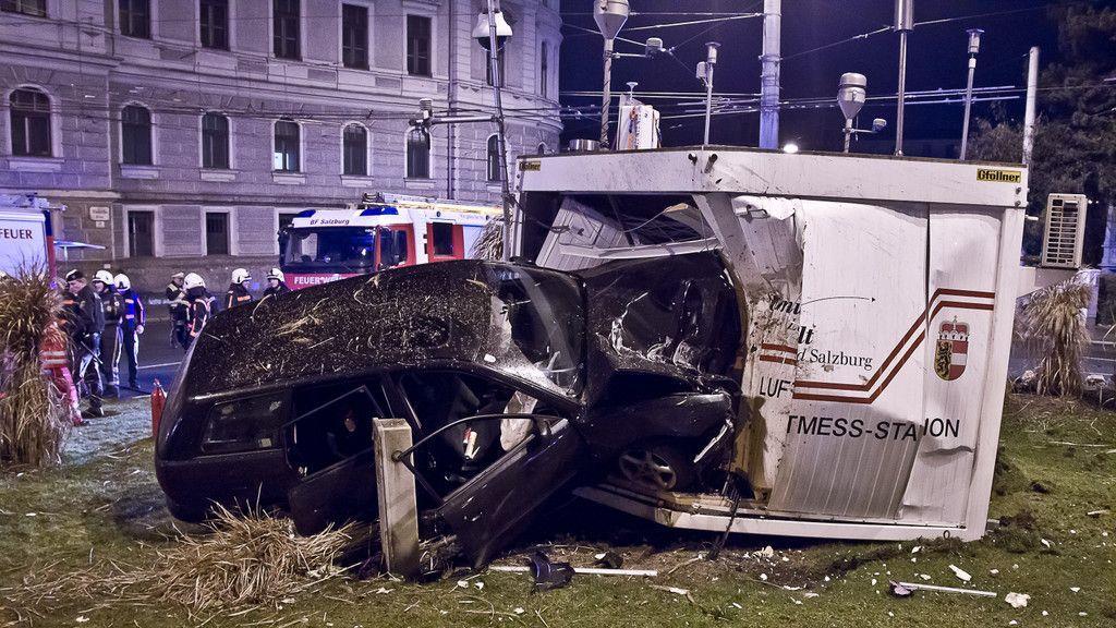 Rudolfsplatz: Alko-Lenker rast in Container