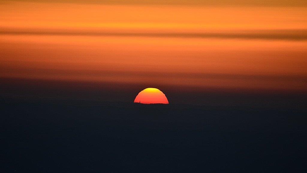 Traum-Sonnenuntergang