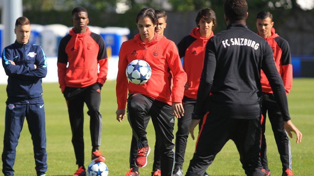 Training und Entspannung vor Youth-Legaue-Finale