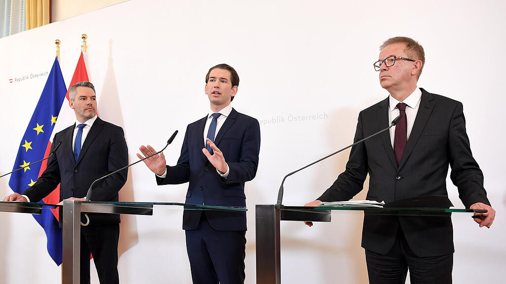 Coronavirus, Ministerrat, Kurz, Anschober, Nehammer