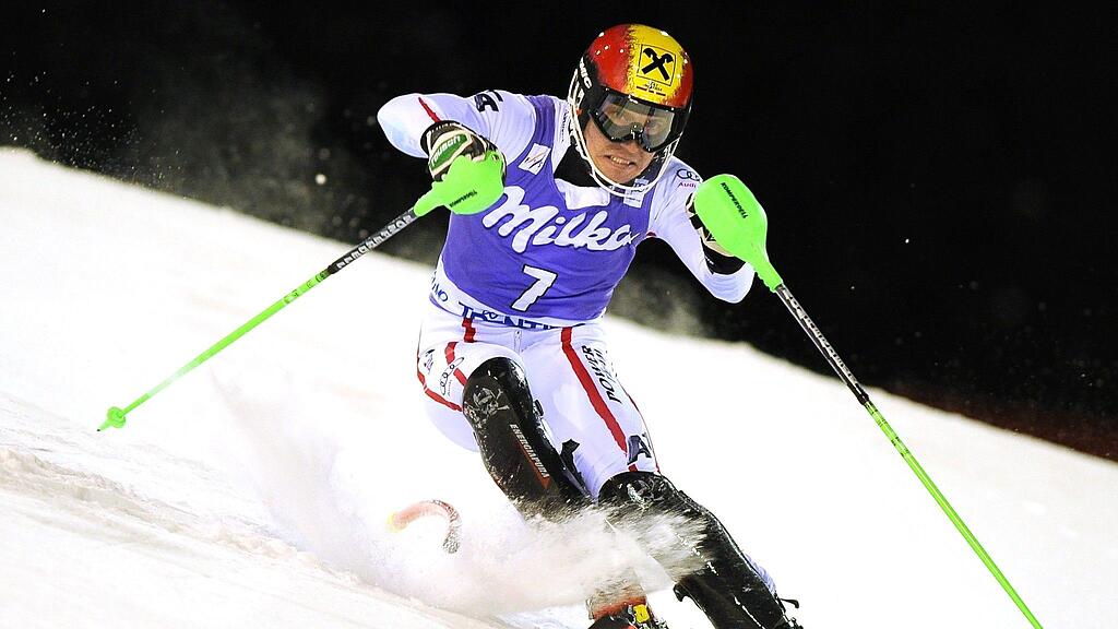 Marcel Hirscher domierte den Slalom in Madonna di Campiglio mit zweimal Laufbestzeit.