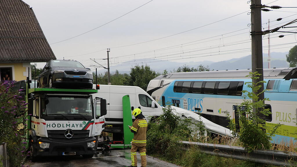 Zug vs. Lkw Seekirchen