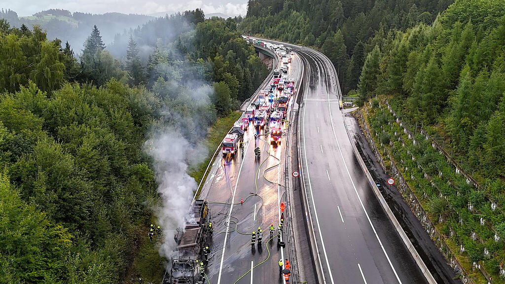 Lkw-Brand Steiermark