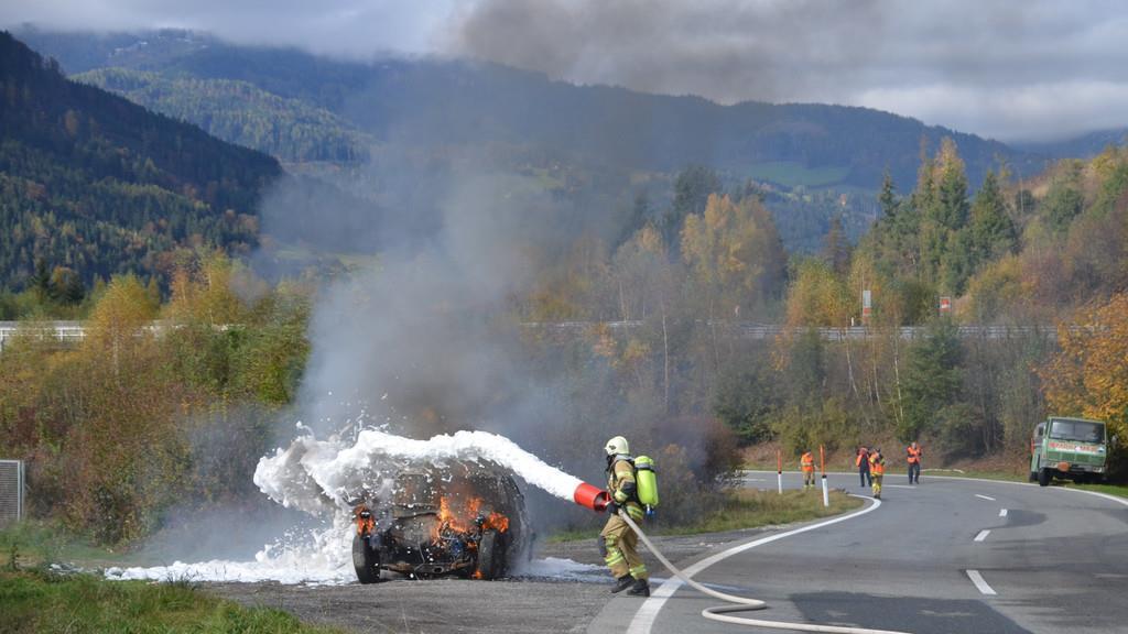 Gefahrgutübung auf der Tauernautobahn I