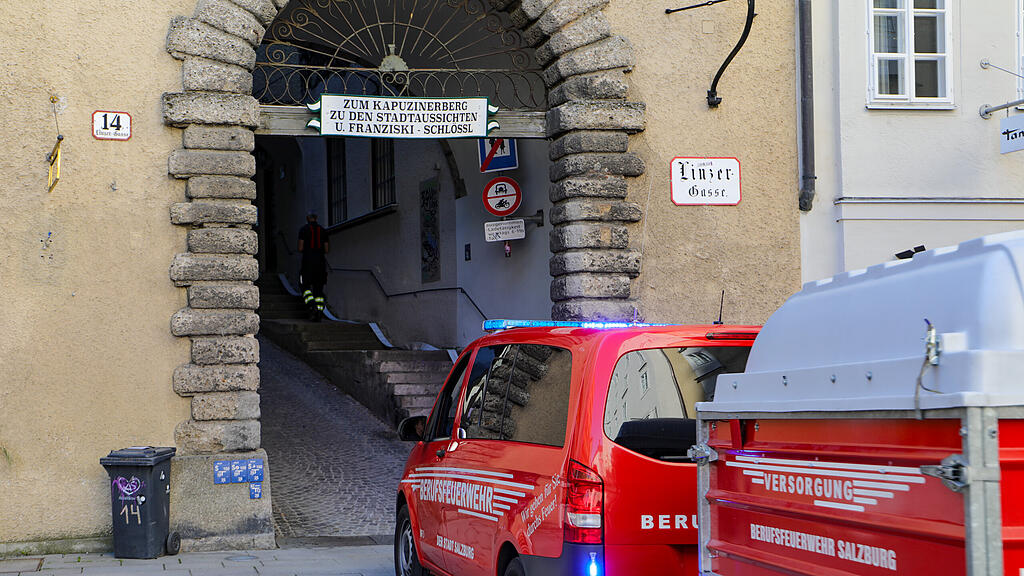 Übung Berufsfeuerwehr Kapuzinerberg