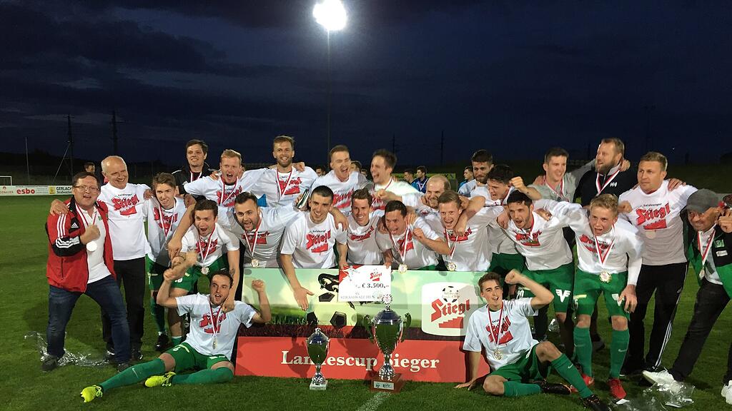 Straßwalchen feiert den Premierensieg im Salzburger Landescup 2018.