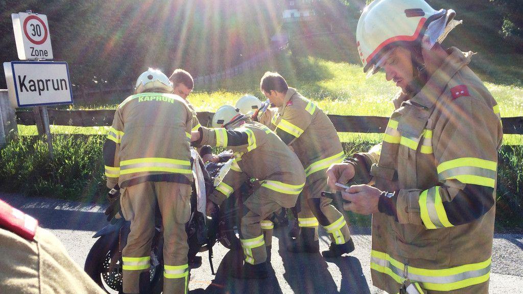 Motorradunfall in Kaprun