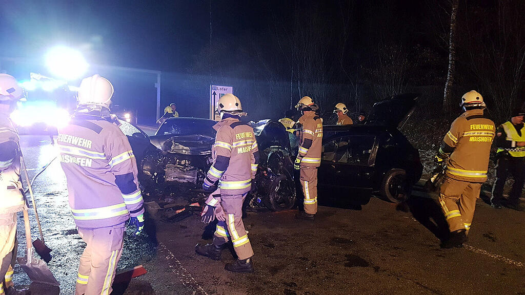 Frontal-Crash in Maishofen