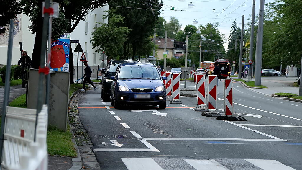 Straßensperren rund um Großbaustelle in Salzburg-Lehen