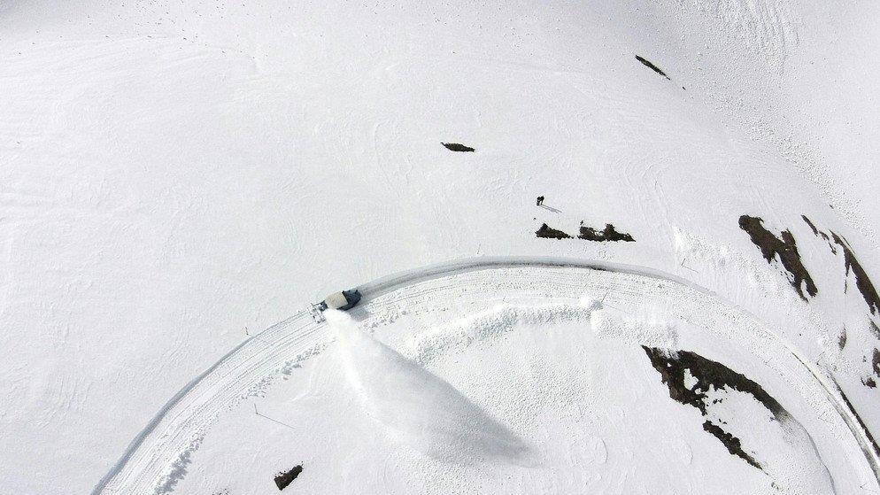 Schneeräumung am Großglockner