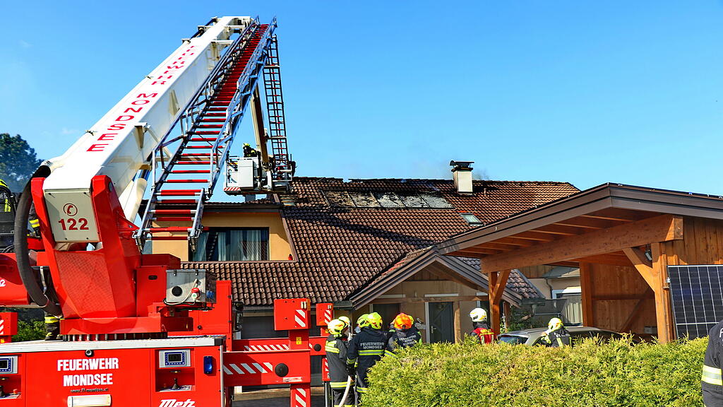 Dachstuhlbrand in St. Lorenz