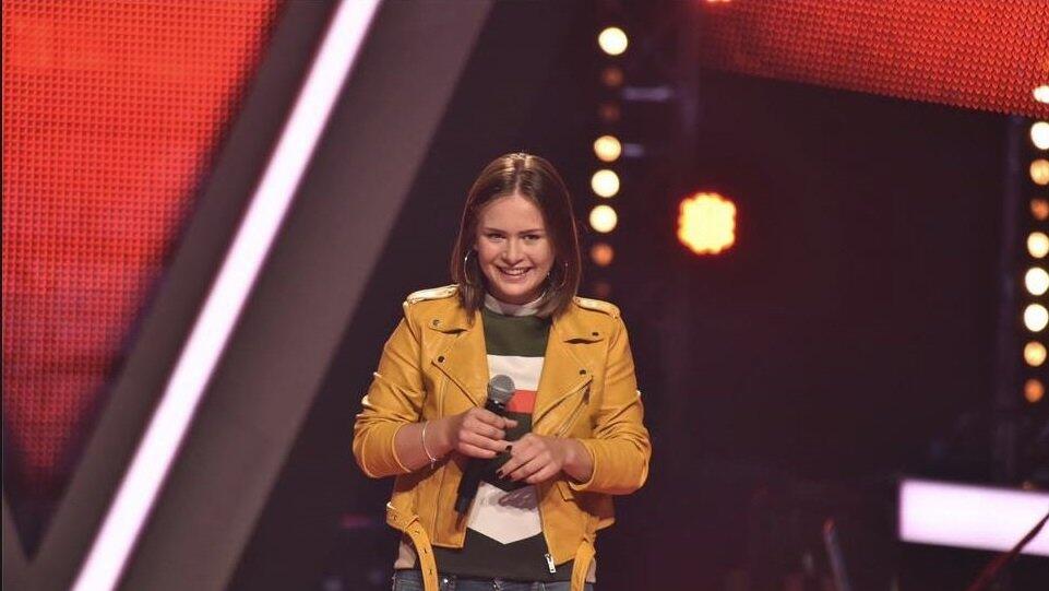 Mathea hat die Coaches auf der Bühne bezaubert.
