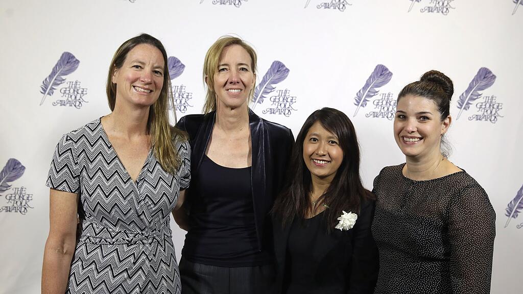 Die AP-Journalistinnen Martha Mendoza, Robin McDowell, Esther Htusan and Margie Mason (v.l.n.r.)
