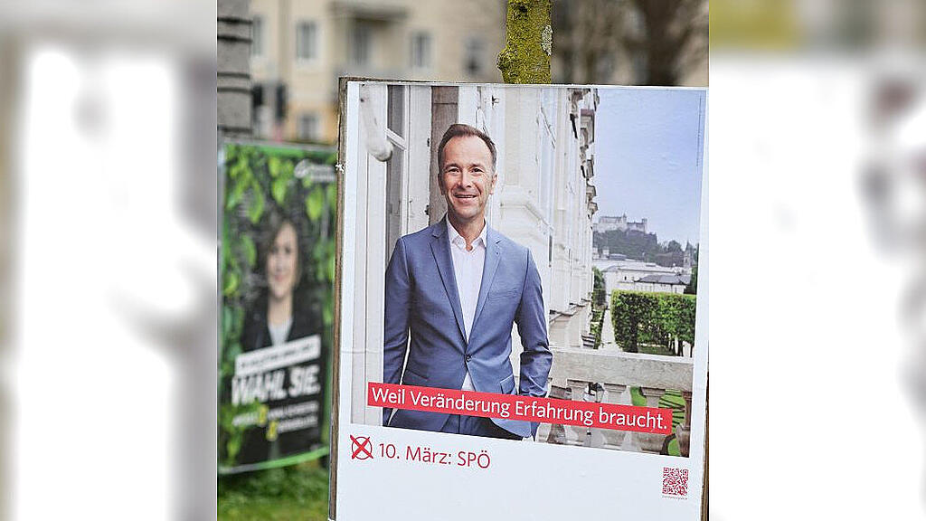 Gemeindewahl: Wahlplakate in Salzburg-Stadt