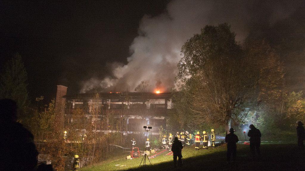 Hotelbrand in Bischofswiesen