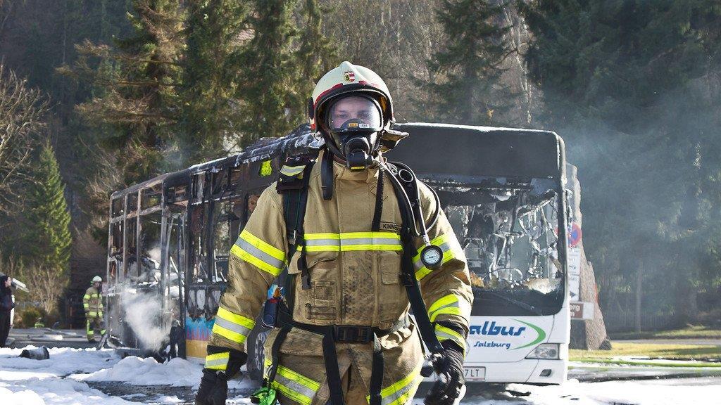 Bus in Fürstenbrunn ausgebrannt