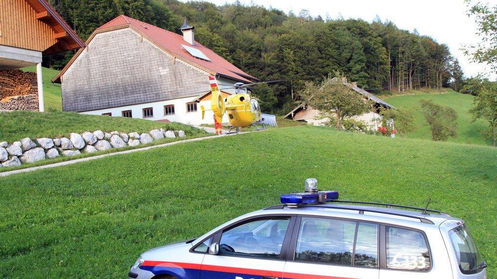 Traktorabsturz in Ebenau