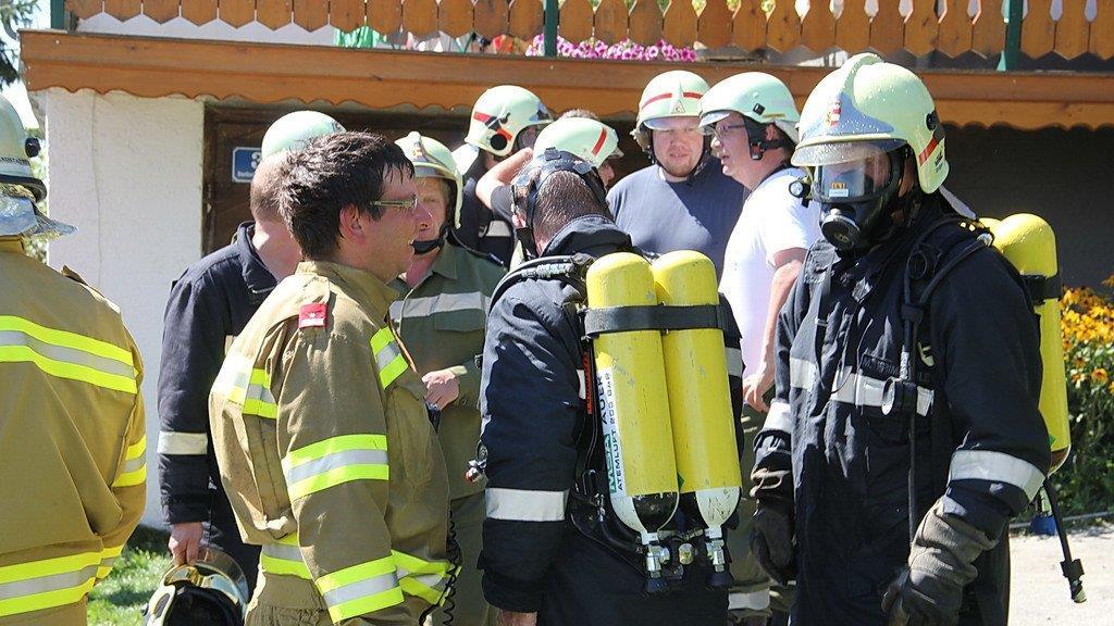 Thalgau: Bilder der Löscharbeiten