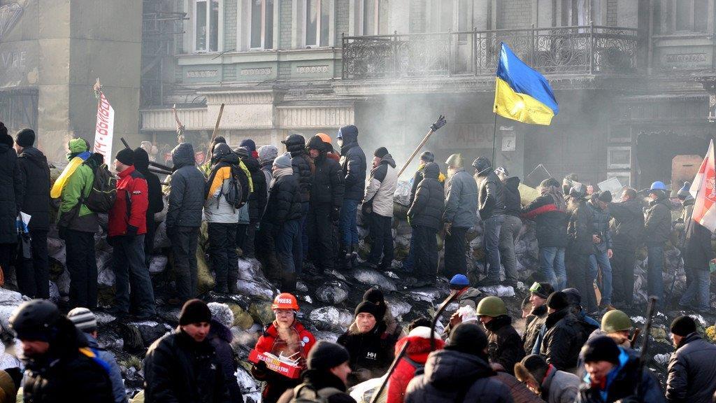 Machtkampf in der Ukraine: Proteste in Kiew