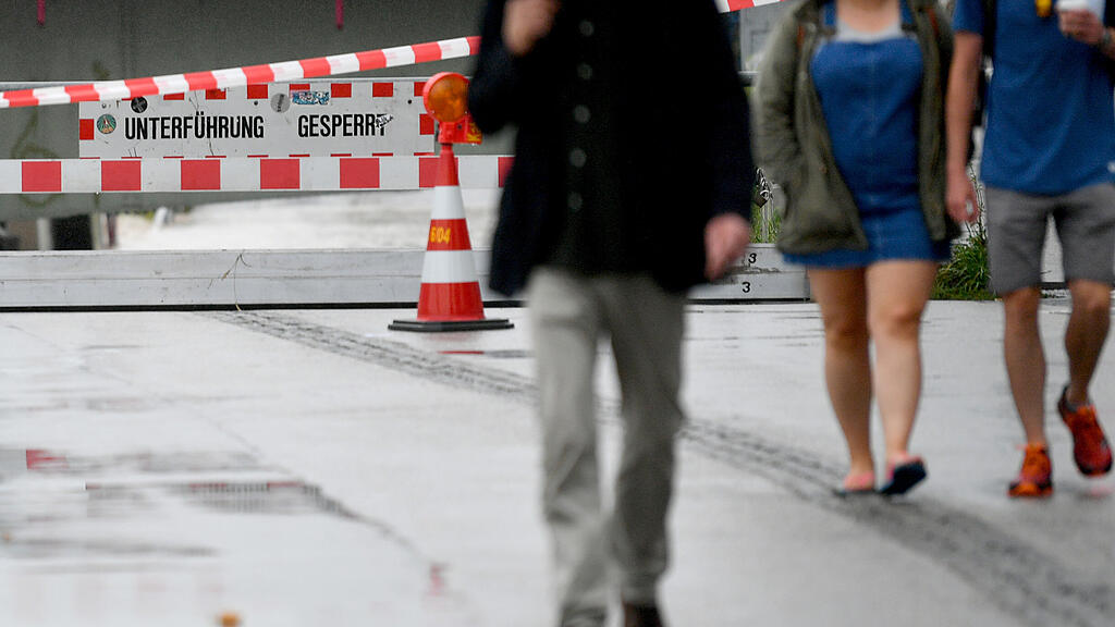 Hochwasser in der Stadt Salzburg