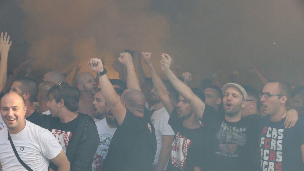 Red Bull Salzburg - Roter Stern Belgrad: Fanmarsch