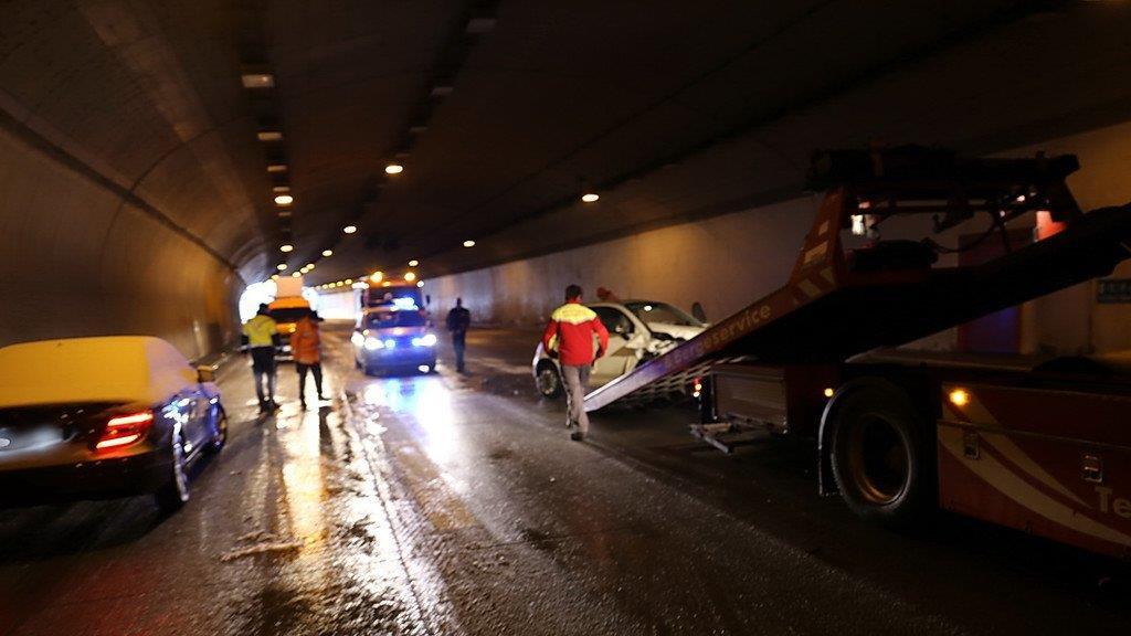 Crash im Lieferinger Tunnel