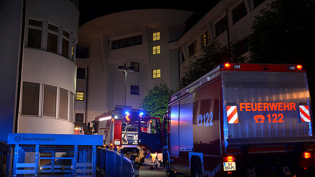 Feuerwehreinsatz Krankenhaus Schwarzach
