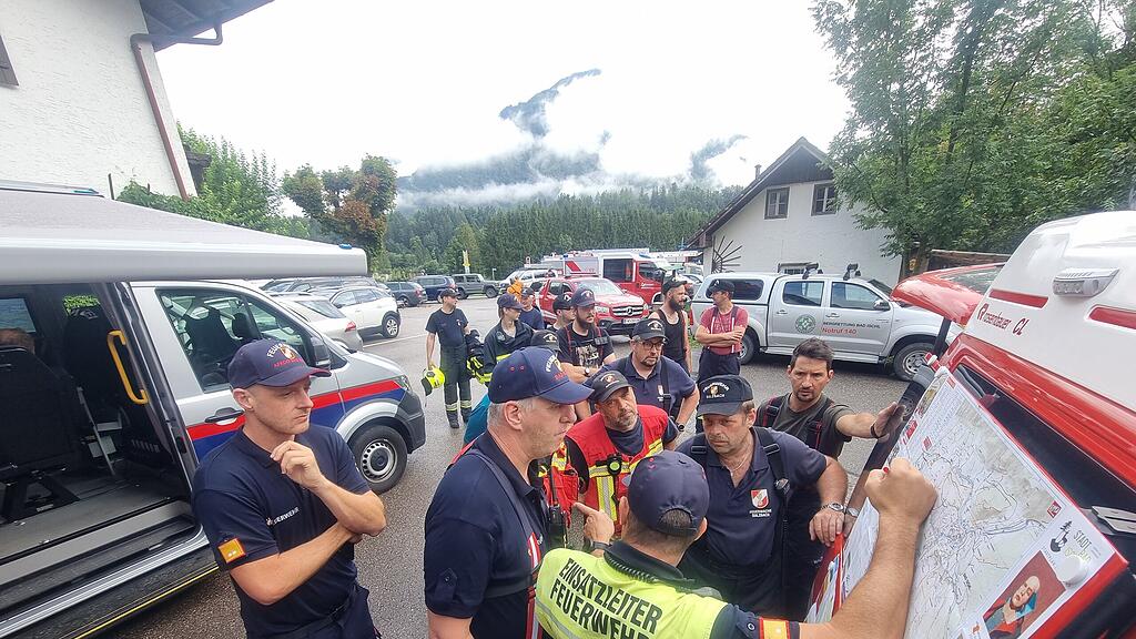 Suchaktion auf der Katrin in Bad Ischl
