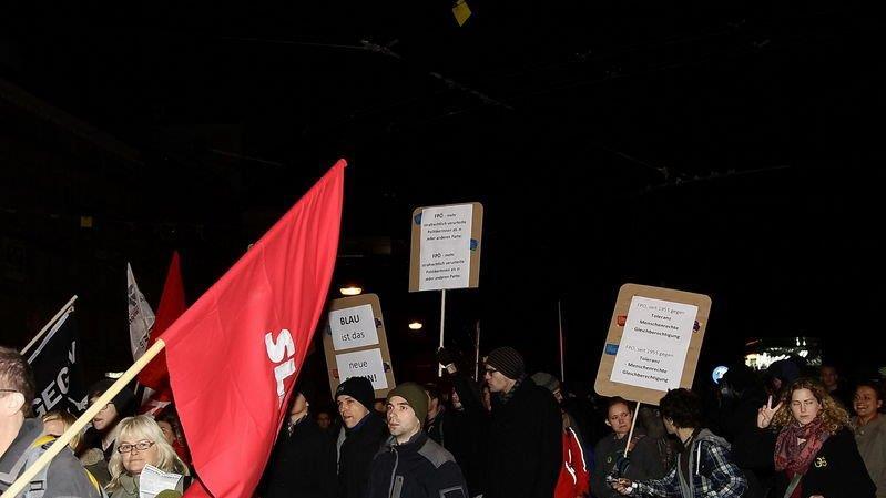 Demo gegen Strache