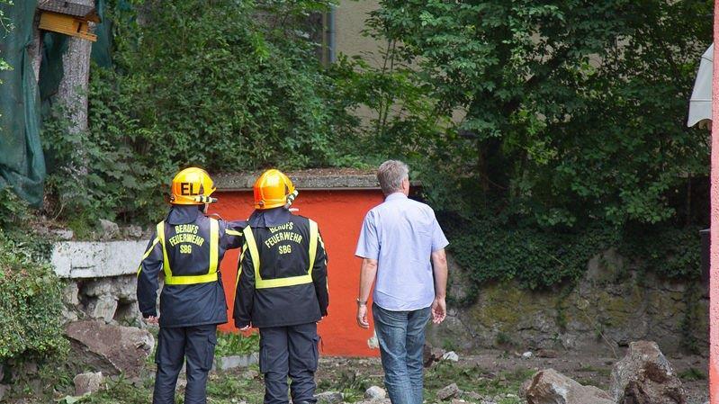 Felssturz in Fürbergstraße