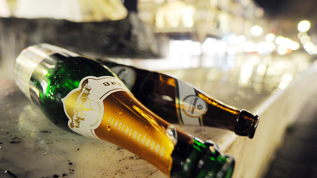 Glasflasche, Alkohol, Silvester, SB