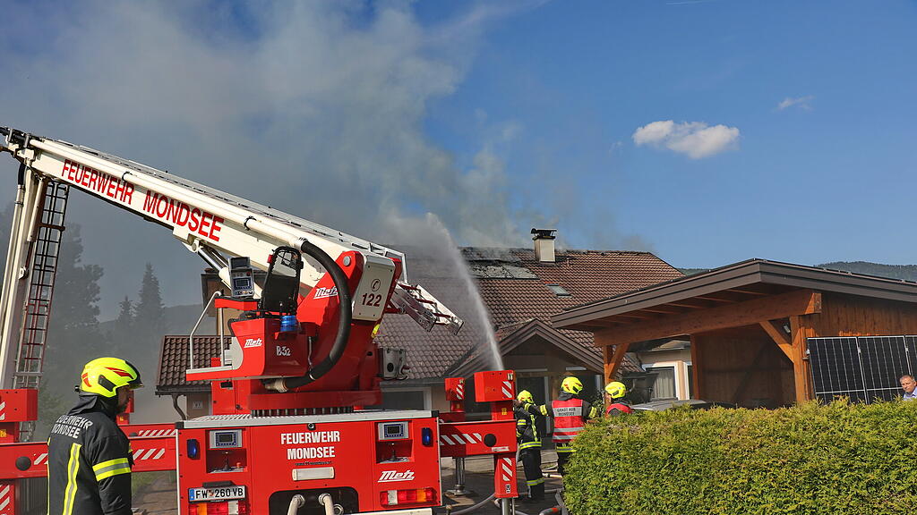 Dachstuhlbrand in St. Lorenz