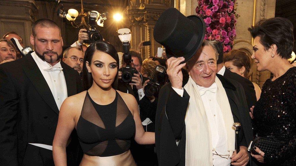 Kim Kardashian mit Richard Lugner am Opernball 2014