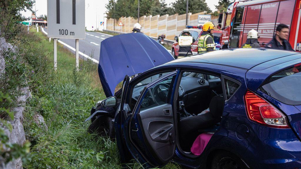 Unfall beim Lieferinger Tunnel