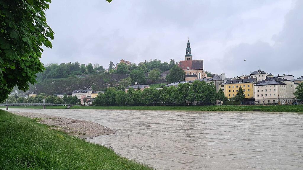Salzach: Sandb\u00e4nke