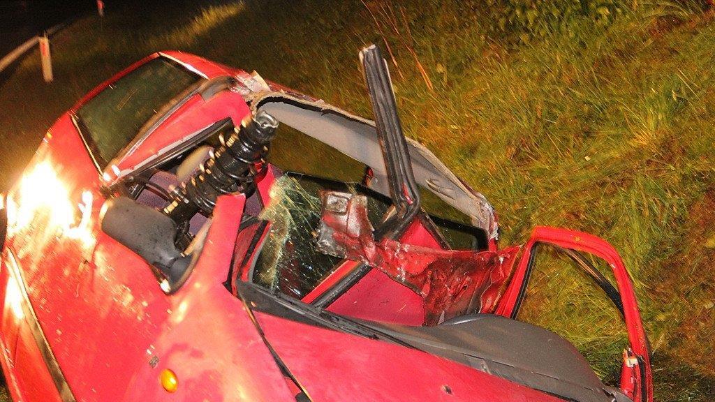 Bilder vom Unfallort auf der B1