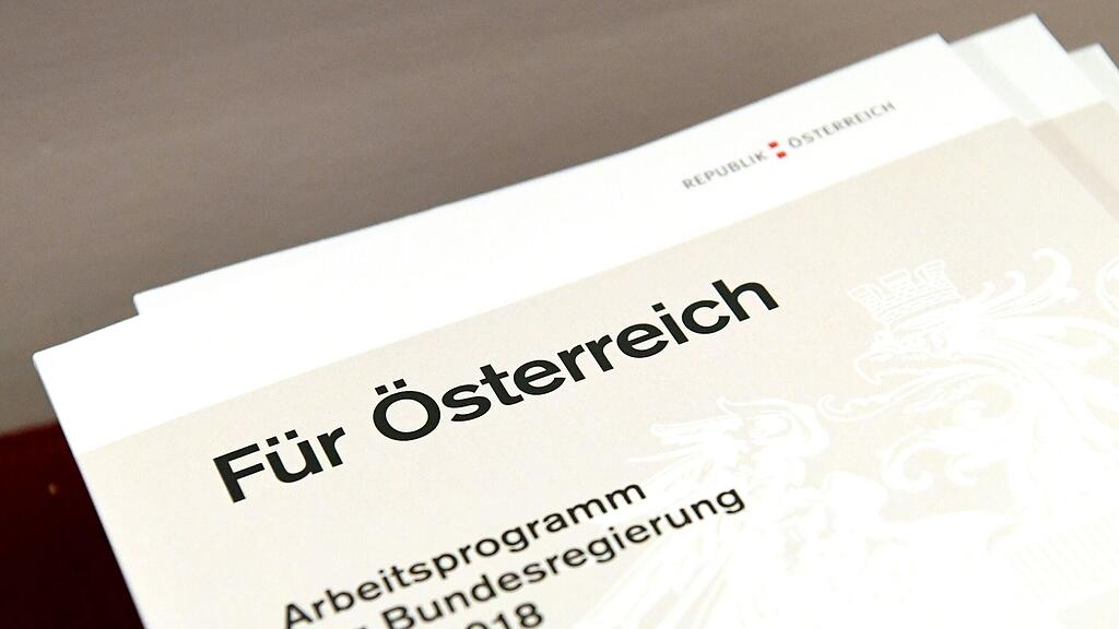 SPÖ und ÖVP präsentierten am Montag ihr neues Arbeitsprogramm.